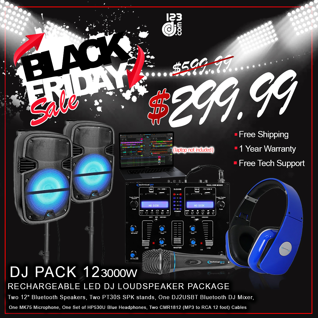 BlackFriday Pro Audio Pro Lighting Chicago DJ Equipment 123DJ